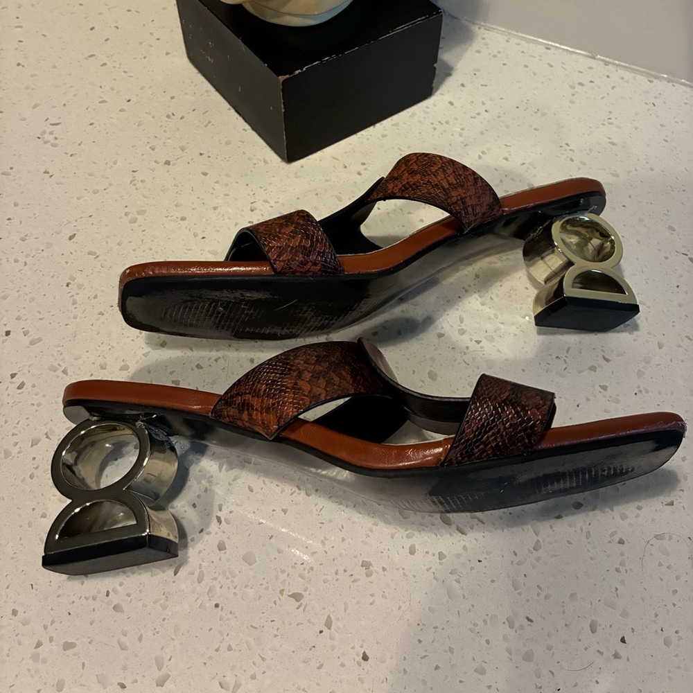 SHEIN Brown Heels with Unique Design